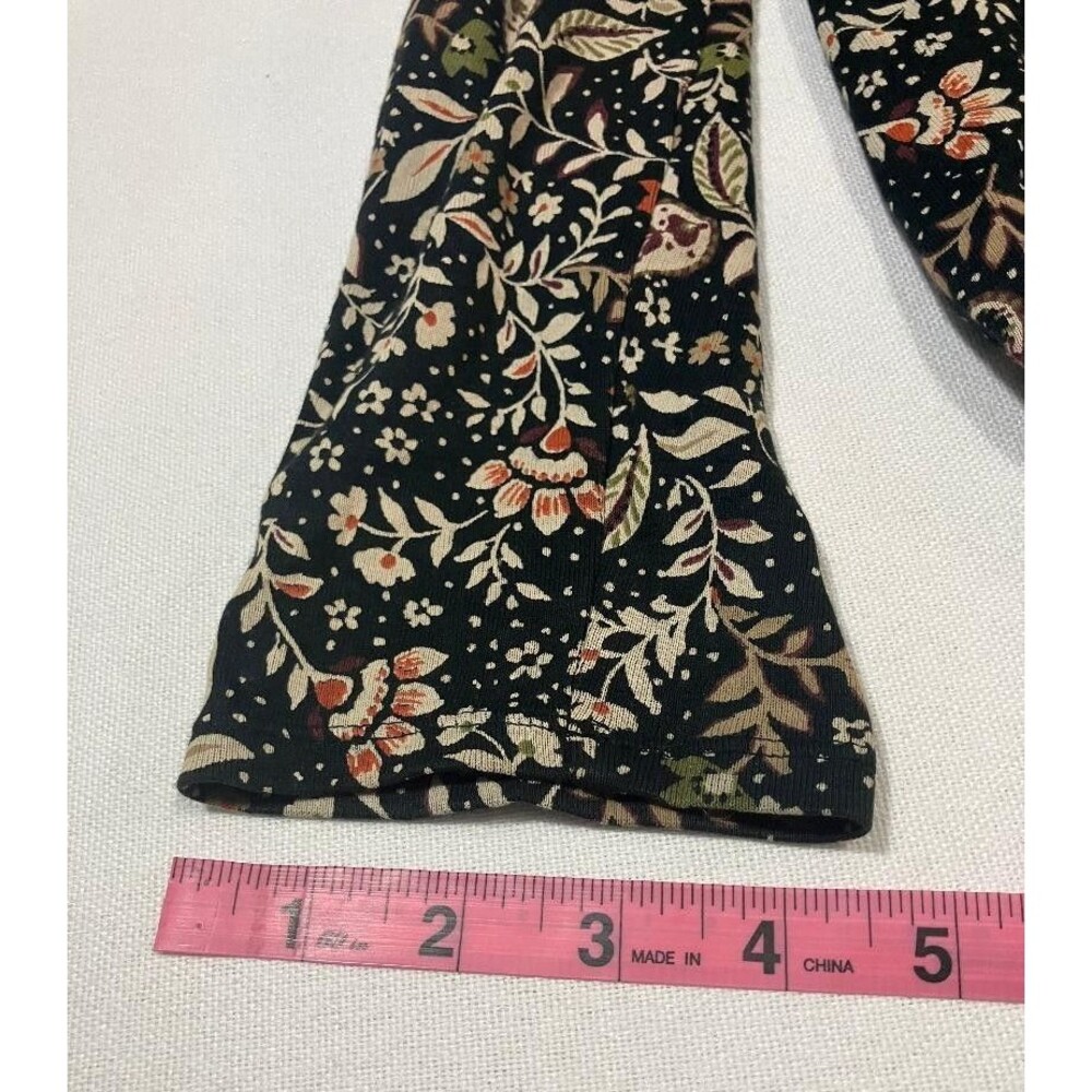 J. Jill Pima Cotton Crew Neck High-Low Long Sleeve Floral Paisley Tee Size L - Picture 8 of 8